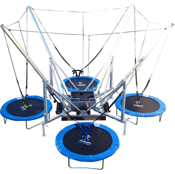 4er Bungee Trampolin mieten 10x10m - Trampolin