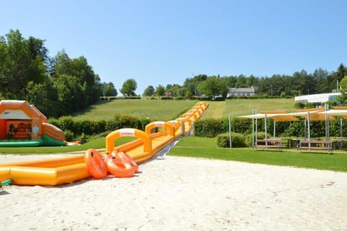 Rasen-Wasserrutsche für Kinder - 26,25 Fuß lange Rutsche und Rutsche, Kinder-Wasserrutsche, Slip N Rutschen für Kinder und Erwachsene, Kinderrutsche, Poolrutsche, Sommerspielzeug,